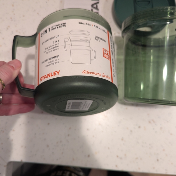 RARE Stanley Green 2-in-1 Interlocking Mug & Bowl - Picture 2 of 5